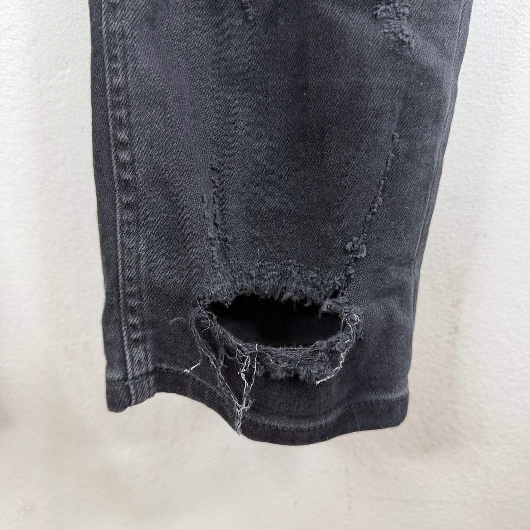 Alyx Skinny Distressed Black Jeans