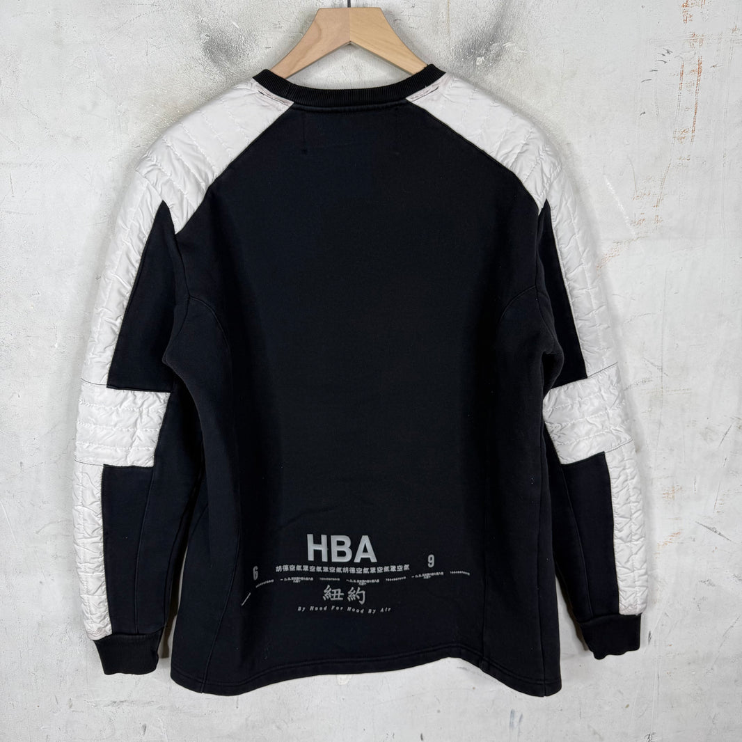HBA Padded Stripe Crewneck