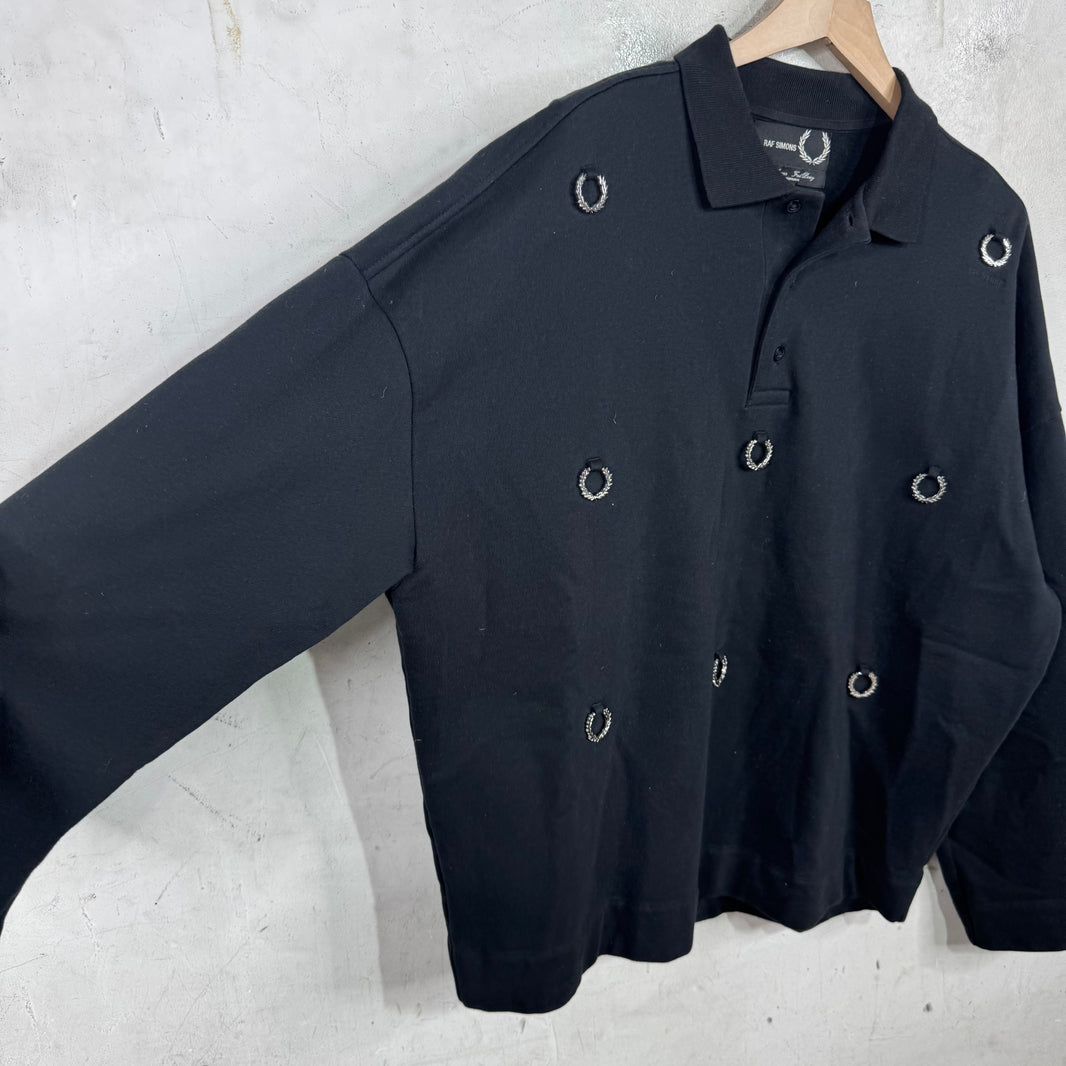 Raf Simons x Fred Perry Crested Tassle Sweatshirt