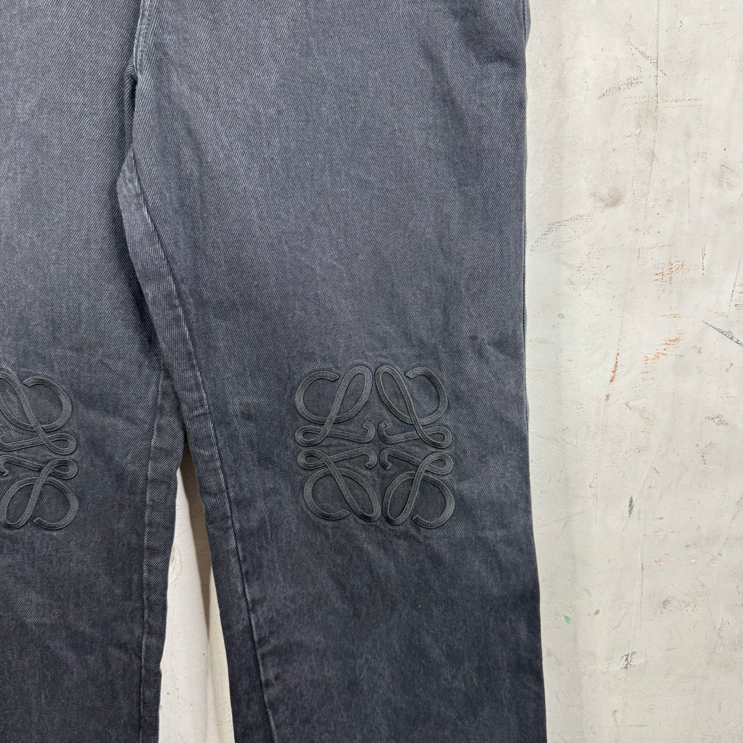 Loewe Black Anagram Jeans