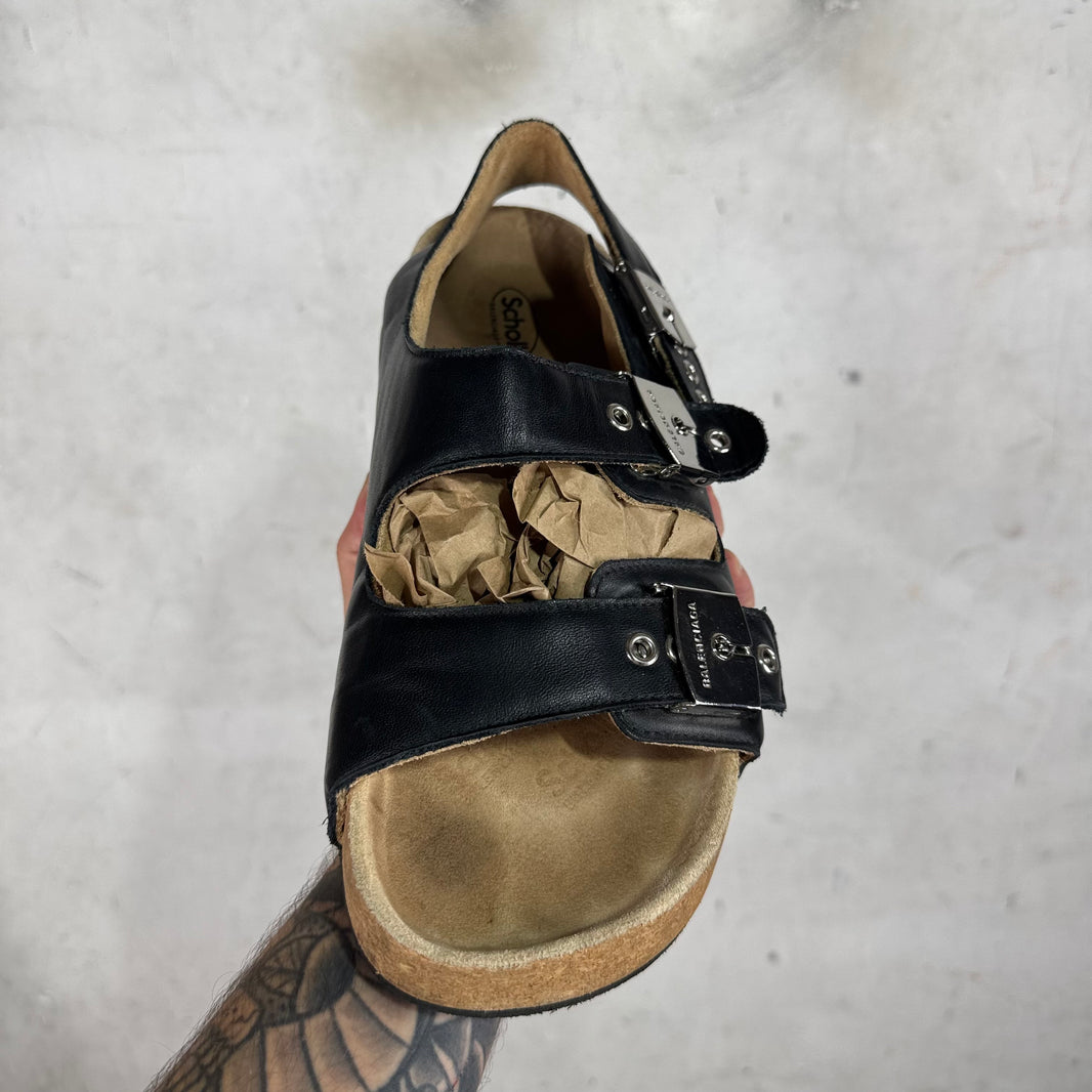 Balenciaga x Scholl Buckled Sandals