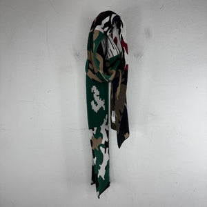Gosha Rubchinskiy Multicolor Camo Knit Scarf