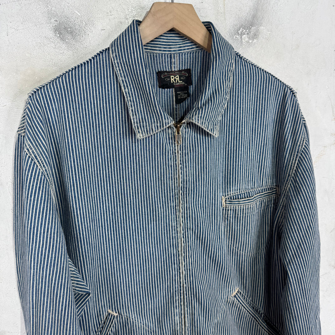 RRL Pinstriped Denim Work Jacket