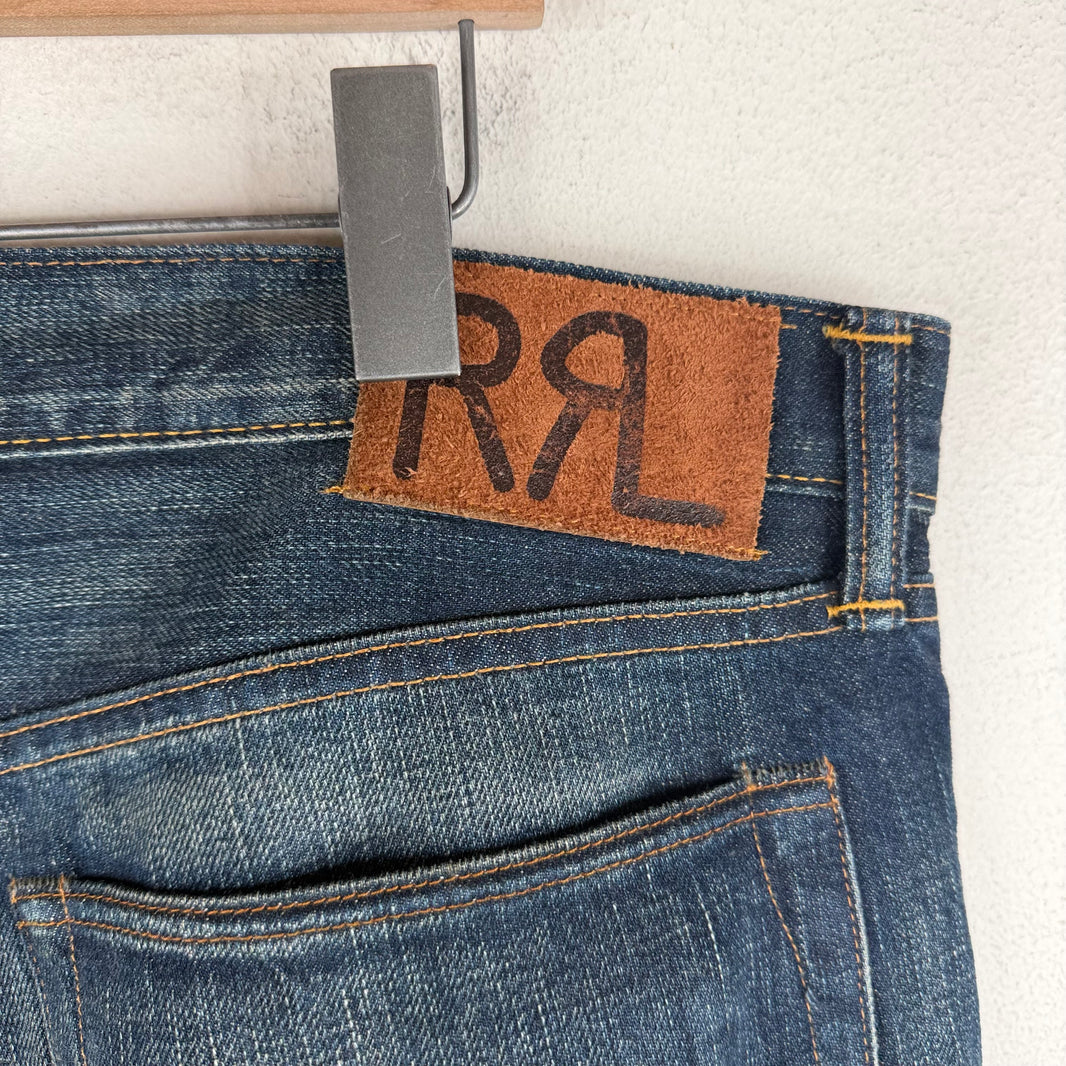 RRL Dark Wash Straight Leg Jeans