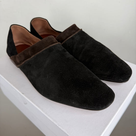 Wales Bonner Calf Suede Mules
