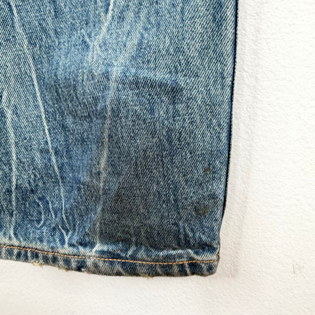 Helmut Lang Light Wash Distressed Jeans
