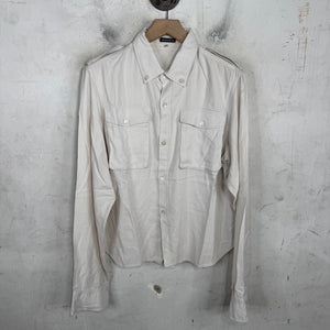Ann Demeulemeester Beige Military Style Shirt