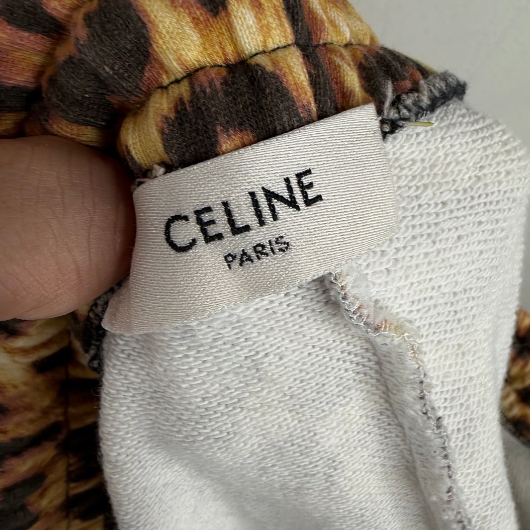 Celine Leopard Printed Sweatpants