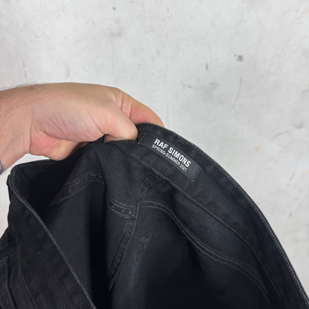 Raf Simons SS21 Black Redux Freedom Window Jeans