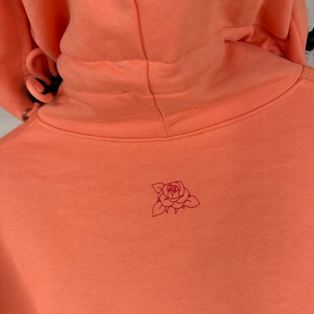 Martine Rose Peach Logo Cinch Hoodie