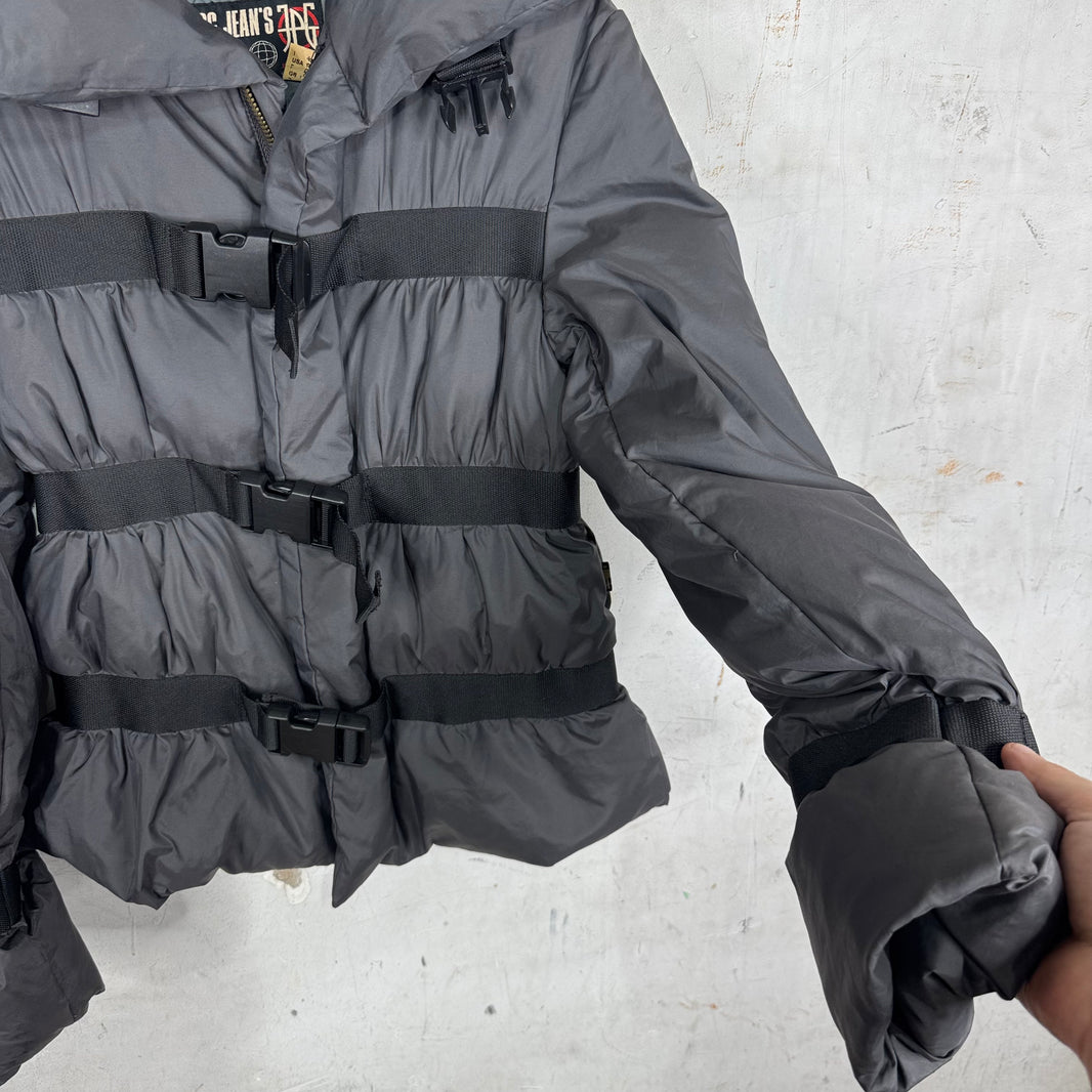 Jean Paul Gaultier Vintage Grey Bondage Puffer