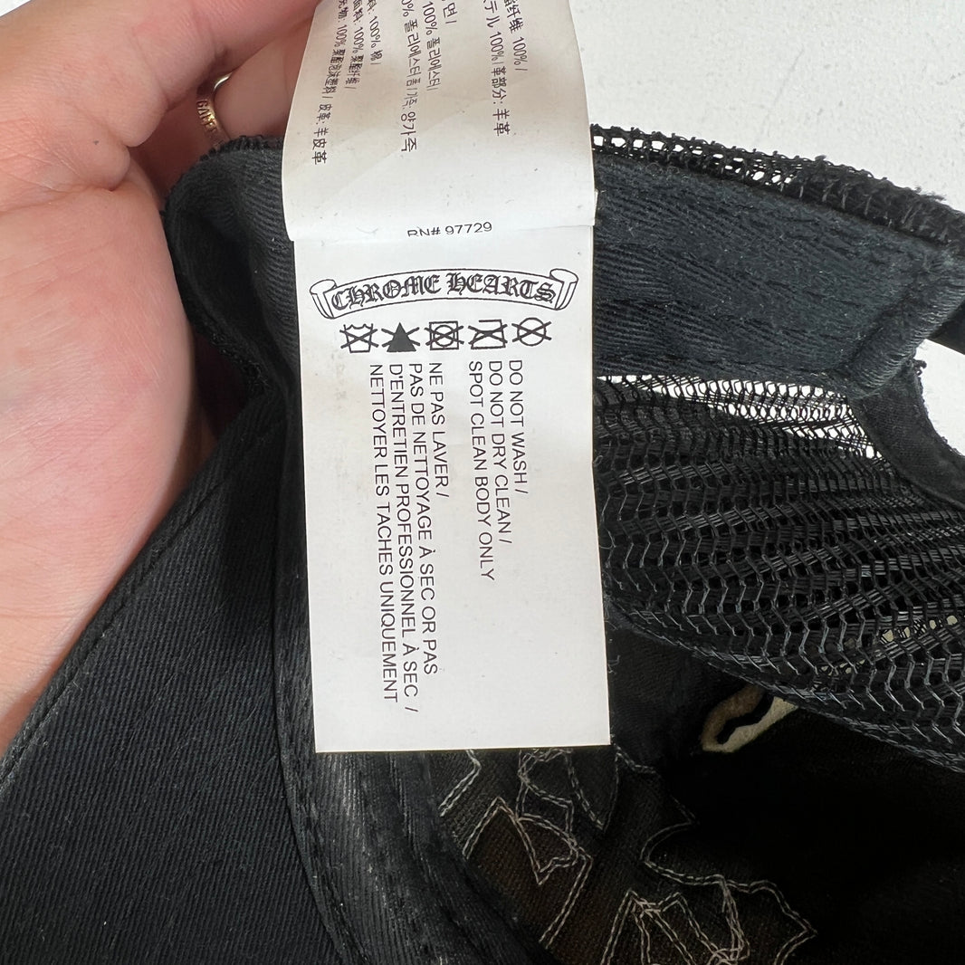Chrome Hearts Black Cemetery Hat