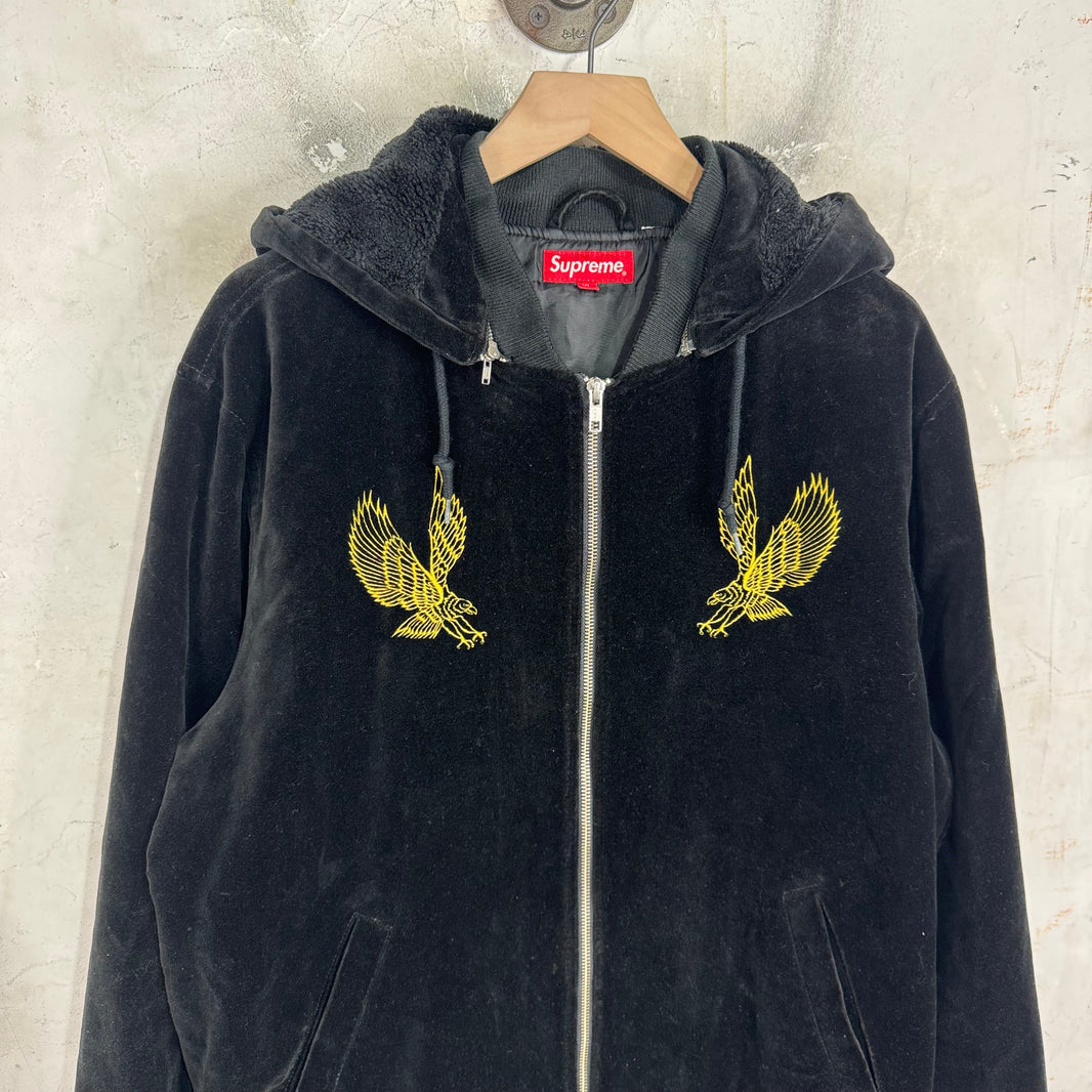 Supreme Eagle Velvet Bomber