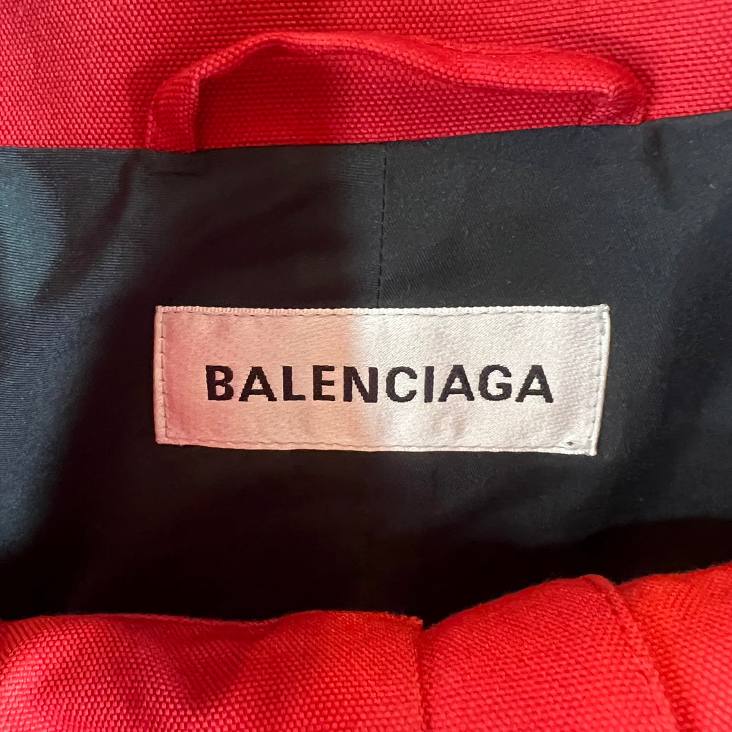 Balenciaga Red Swing Parka Jacket