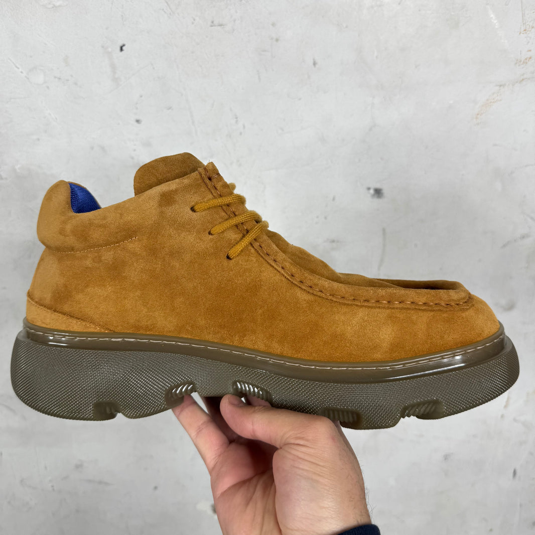 Burberry Chunky Suede Derby Shoes