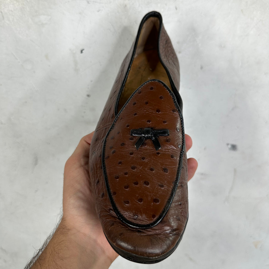 Belgian Ostrich Mr Casual Loafers