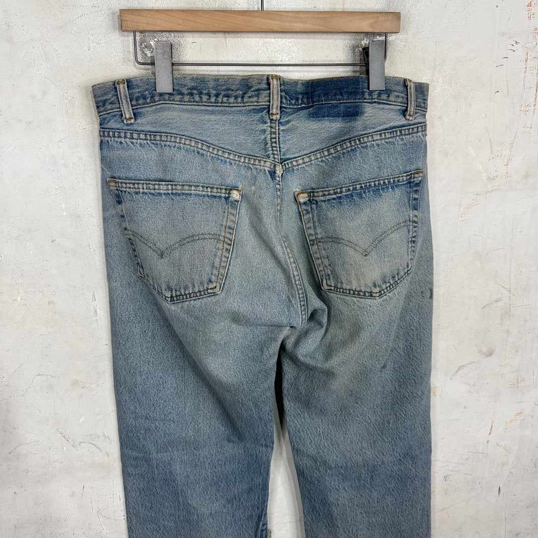 Vintage Levi's 501 Light Wash Muddy Jeans