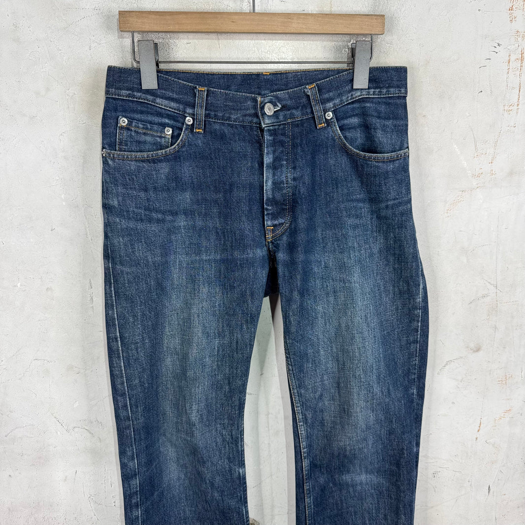 Helmut Lang 98' Medium Wash Straight Slim Jeans