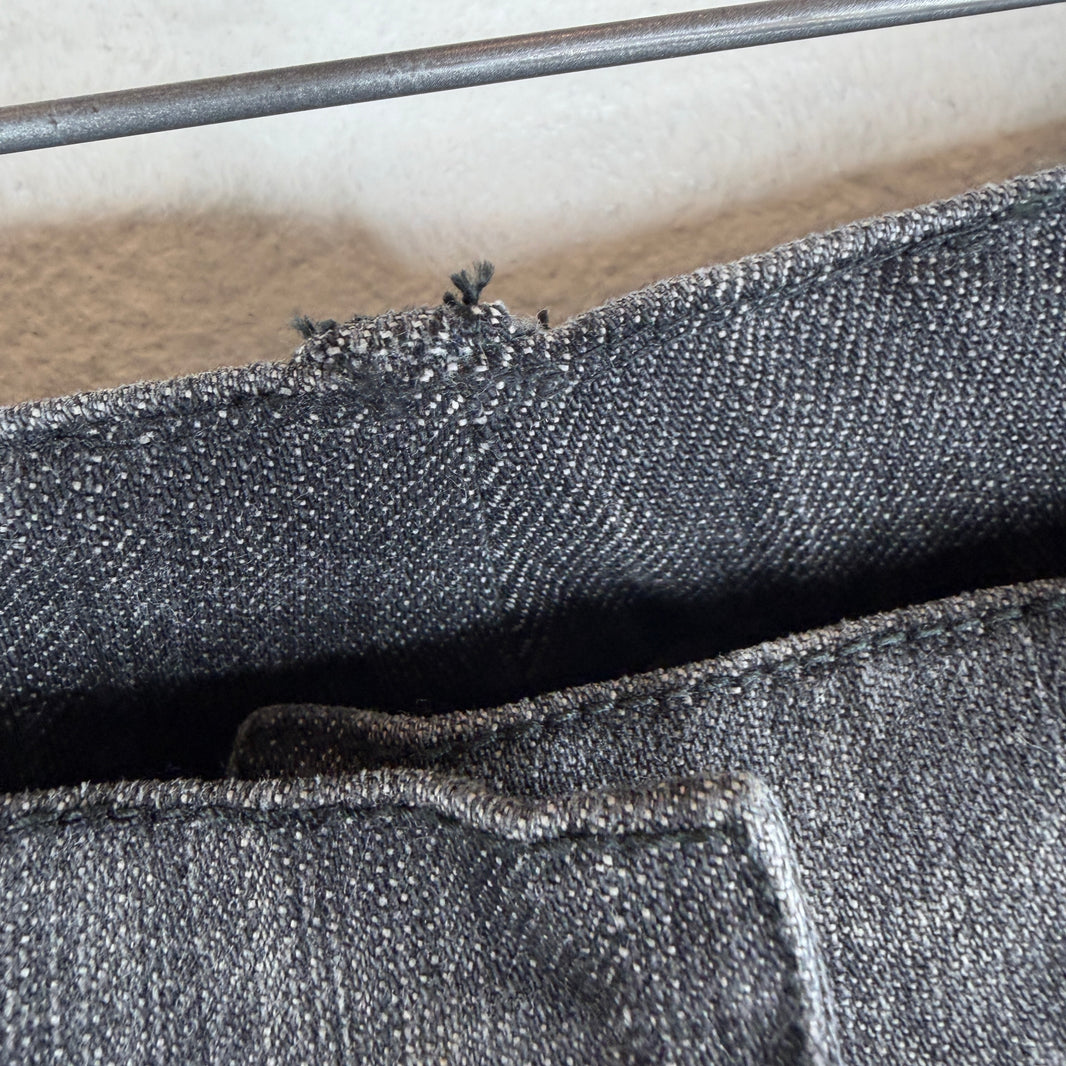 Balmain Skinny Low Rise Zipper Jeans