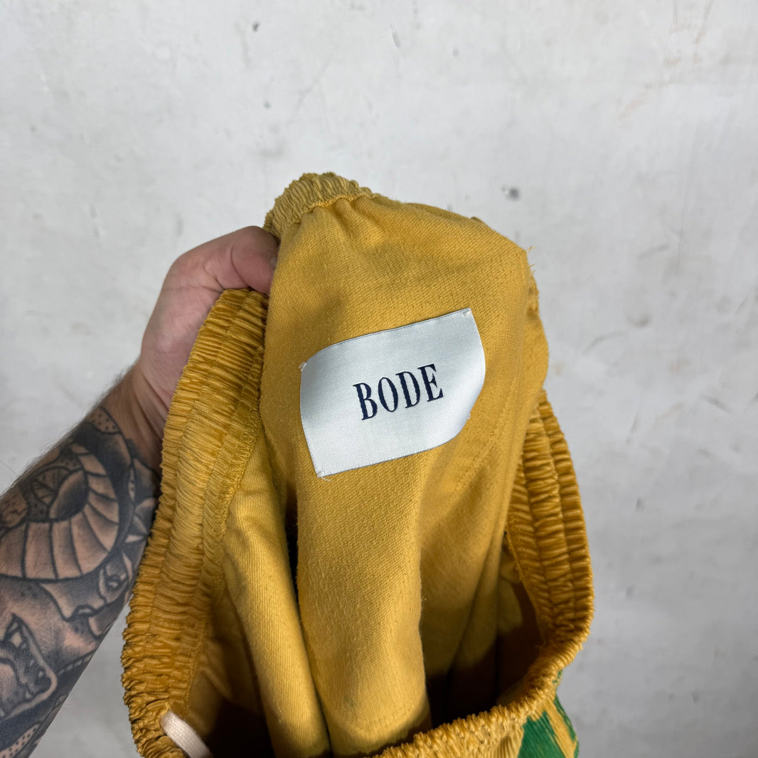 Bode Lemon Cord Shorts