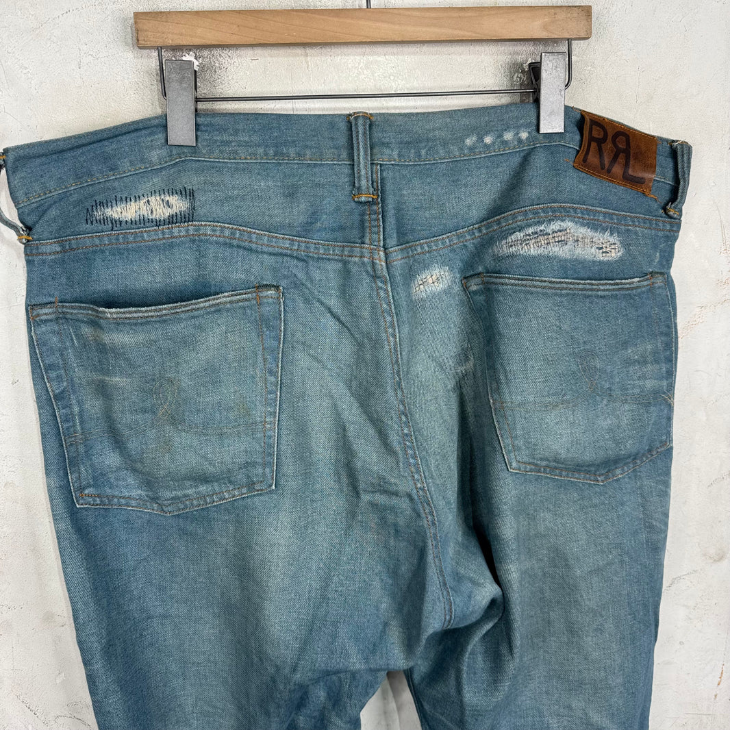 RRL Repaired Lightwash 5 Pocket Jeans