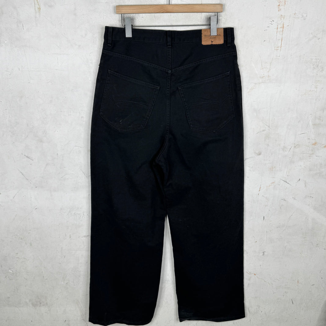 Balenciaga Baggy Black Jeans