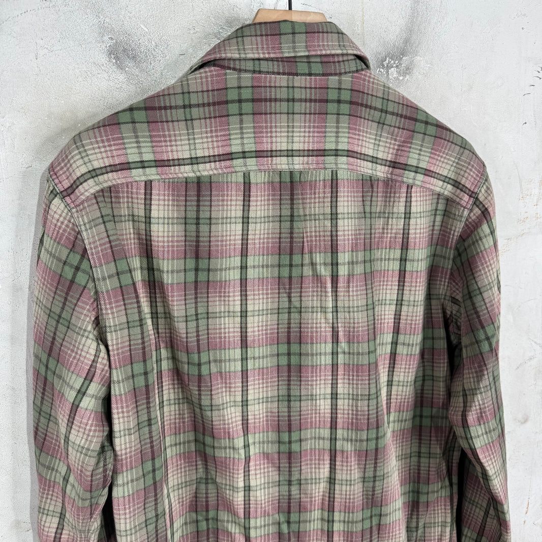 RRL Pink/Green Plaid Flannel