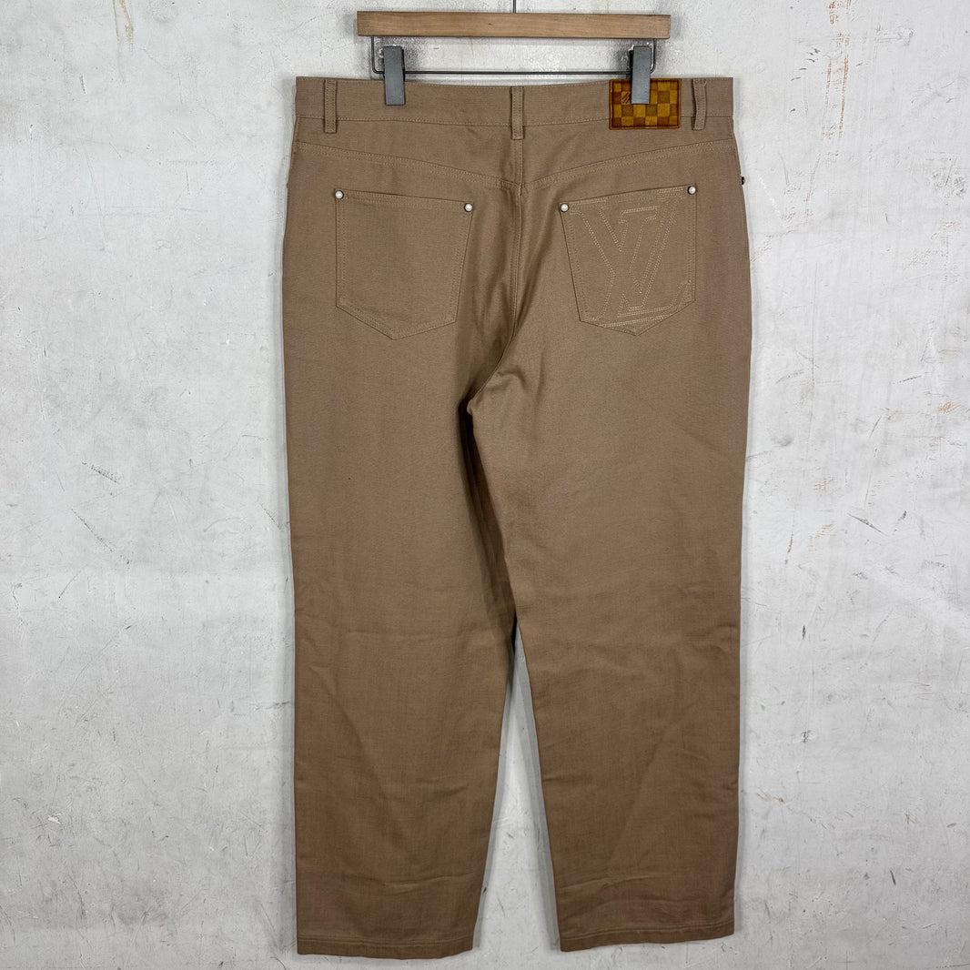 Louis Vuitton Beige Skater Jeans