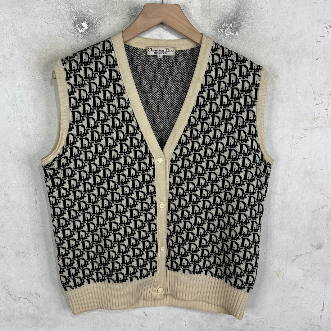 Dior Vintage Oblique Cardigan Vest
