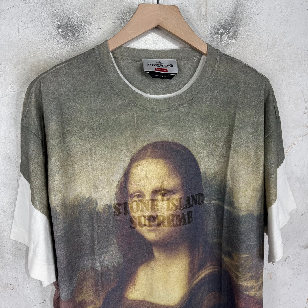 Supreme x Stone Island Mona Lisa T-Shirt
