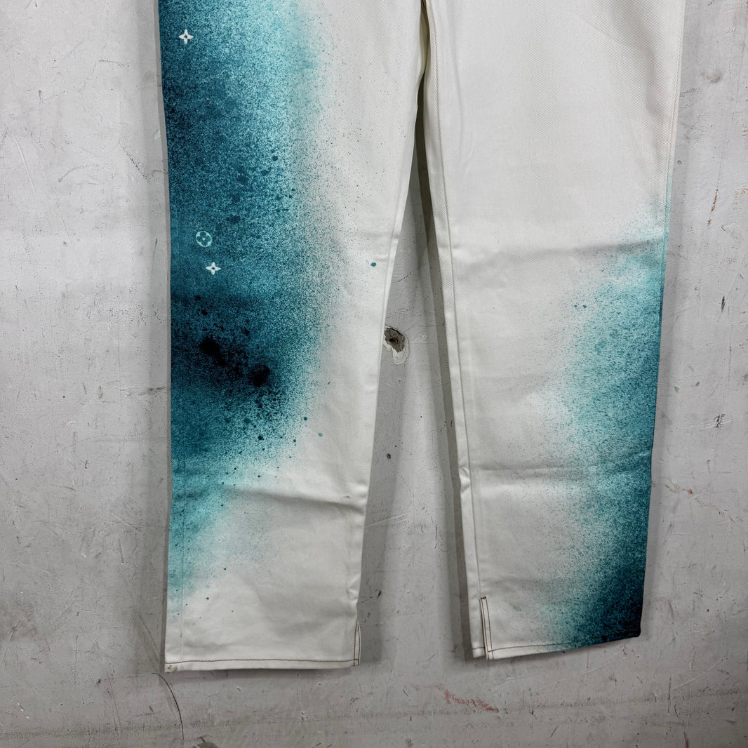 Louis Vuitton Monogram Spray Jeans