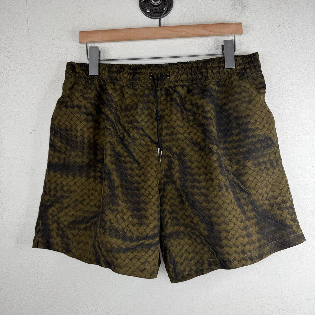 Bottega Veneta Nylon Intrecciato Printed Swim Shorts