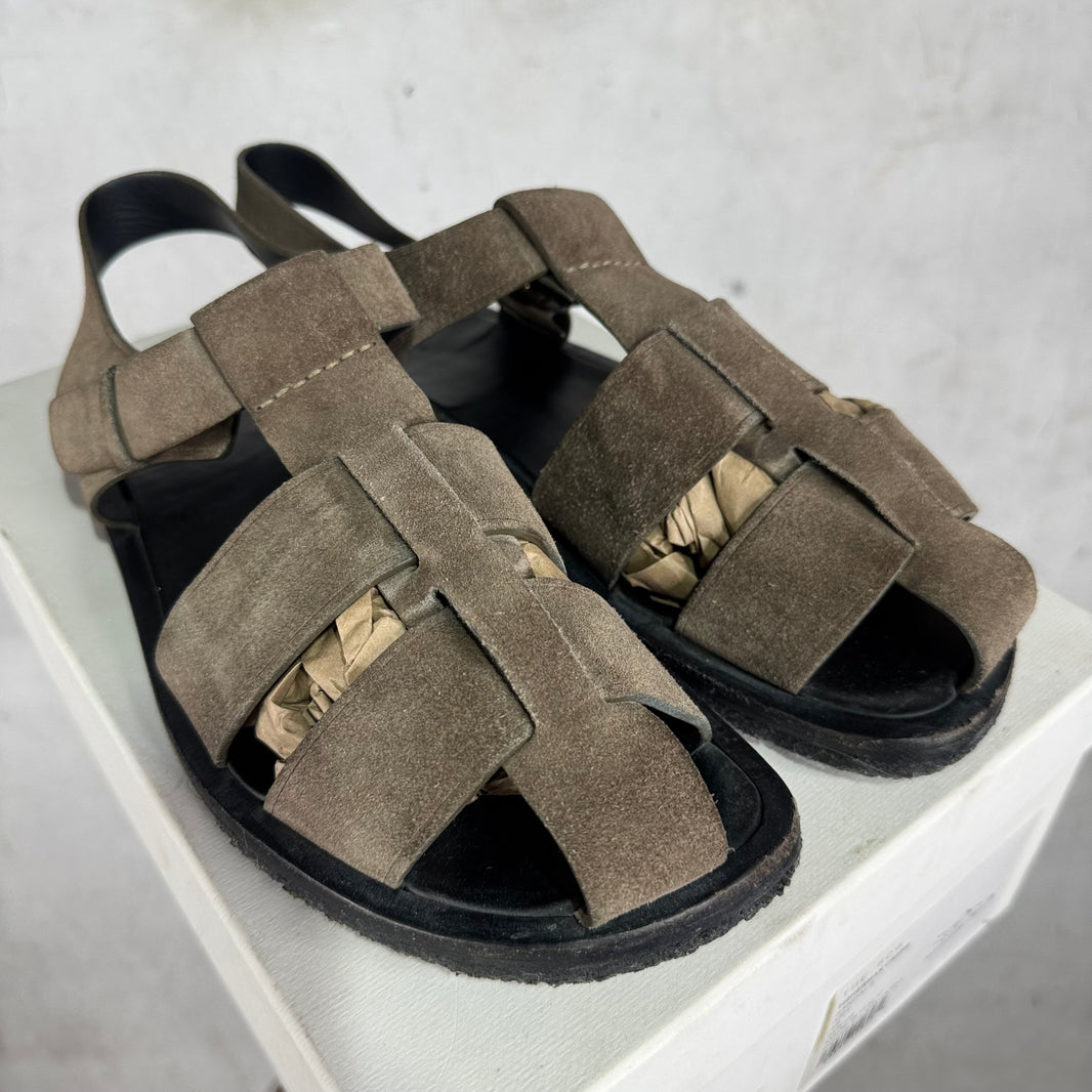 The Row Fisherman Suede Sandals