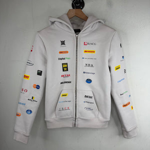 Balenciaga Business Logos Zip Hoodie