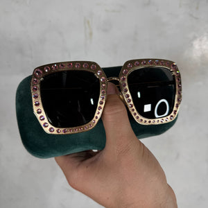 Gucci GG0115S Crystal Sunglasses