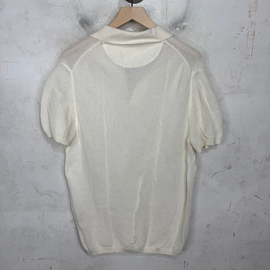 Acne Studios Mesh Polo Shirt