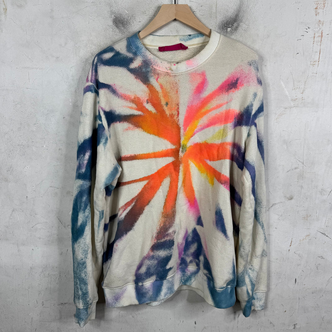 Elder Statesman Cashmere Blended Dyed Crewneck
