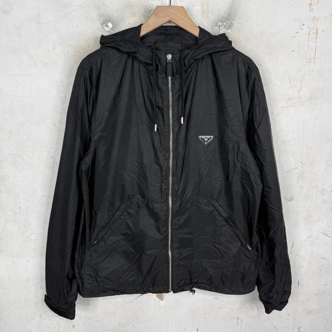 Prada Plaque Billed Windbreaker