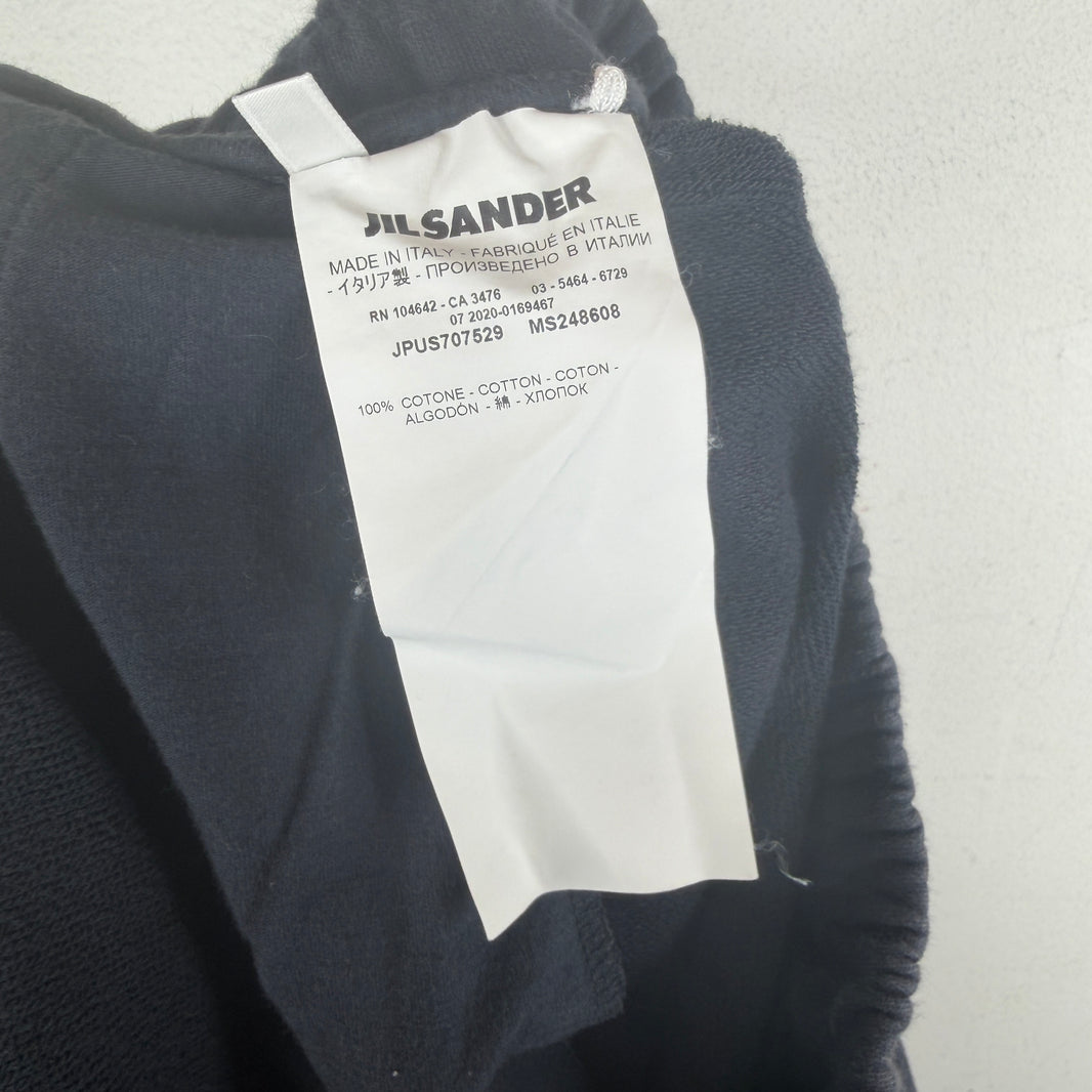 Jil Sander Long Navy Sweatshorts