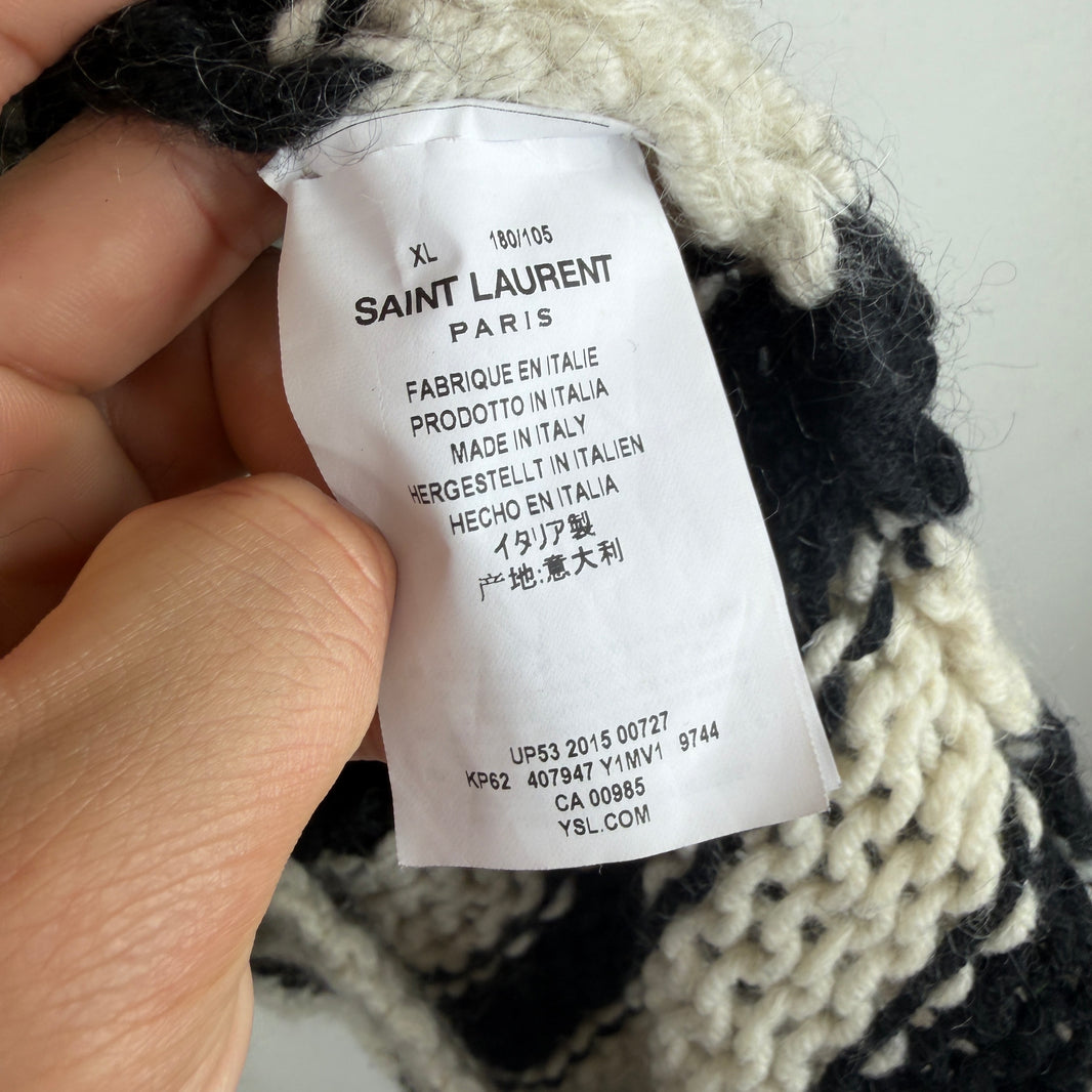 Saint Laurent Woven Striped Hoodie