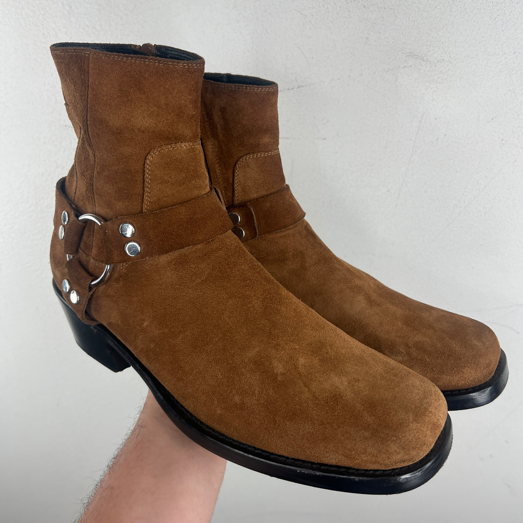 Balenciaga Suede Harness Boots