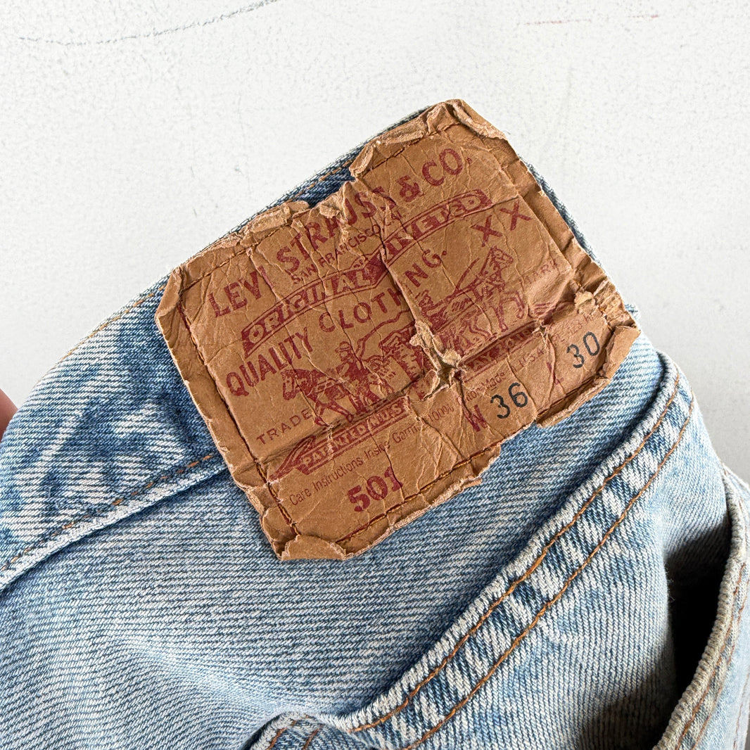 Vintage Repaired Levi's 501 Denim Jeans