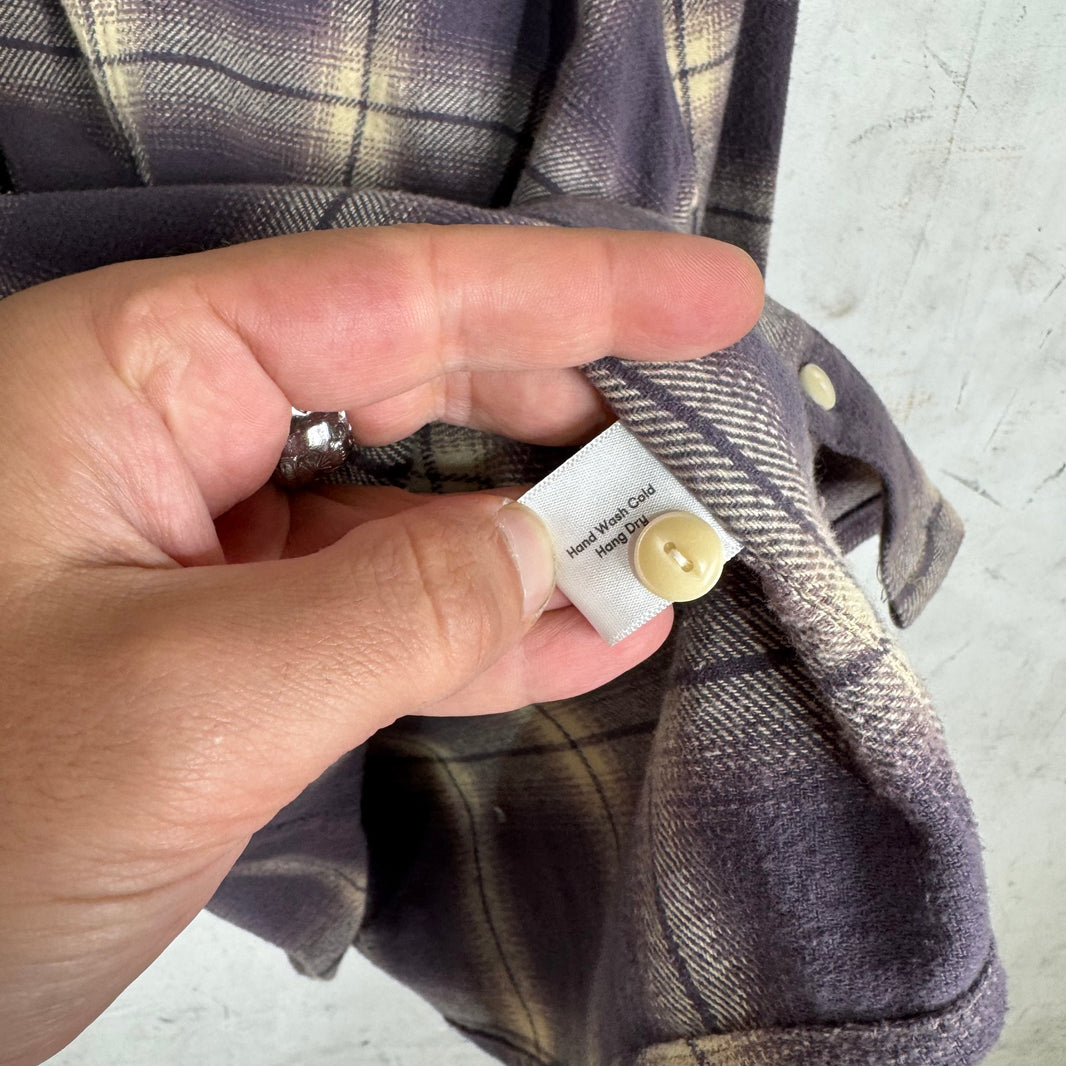 3sixteen Purple/Beige Flannel Shirt