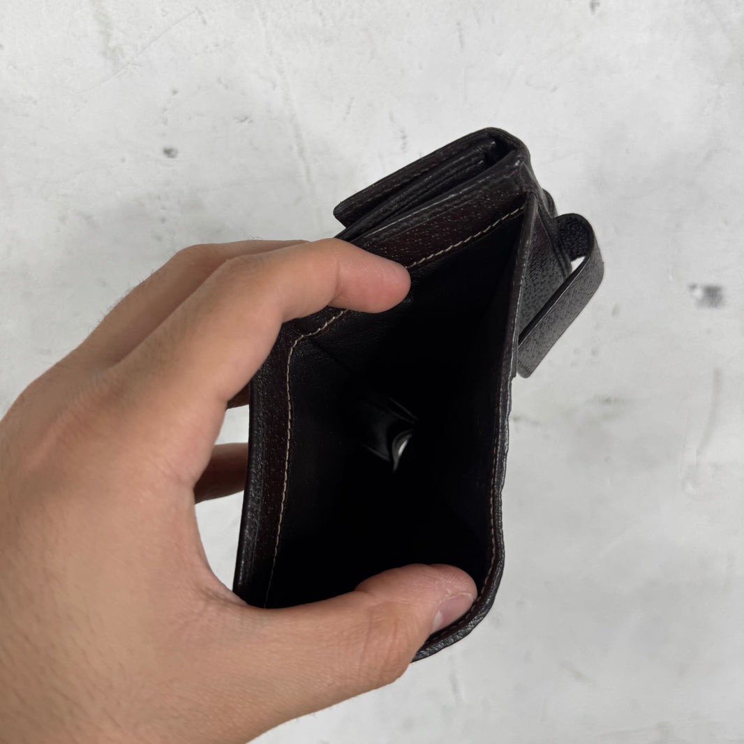 Gucci Bamboo Bifold Monogram Wallet