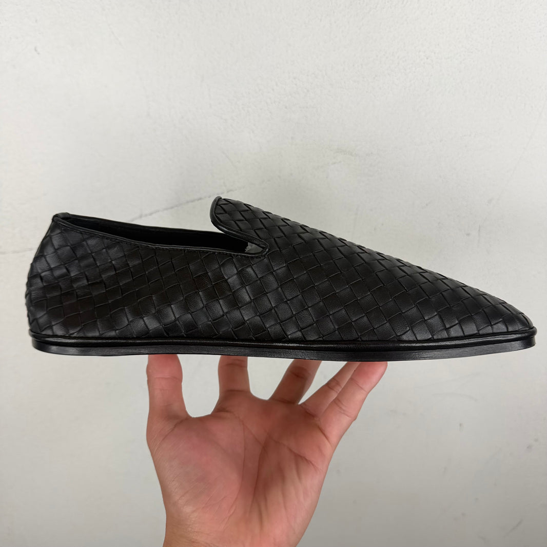 Bottega Veneta Intrecciato Leather Sunday Slippers