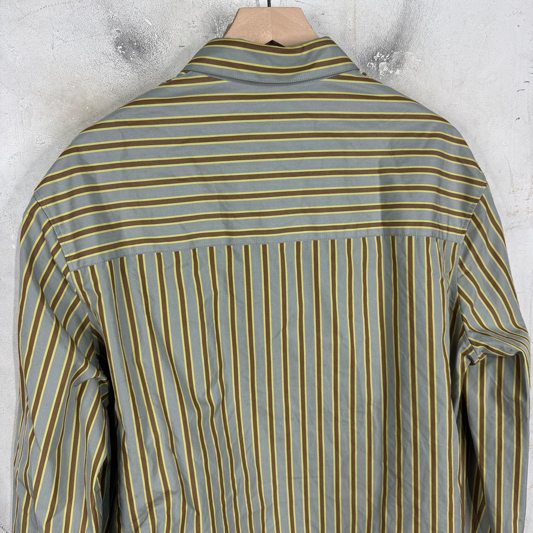 Marni Pinstriped Cropped Overshirt