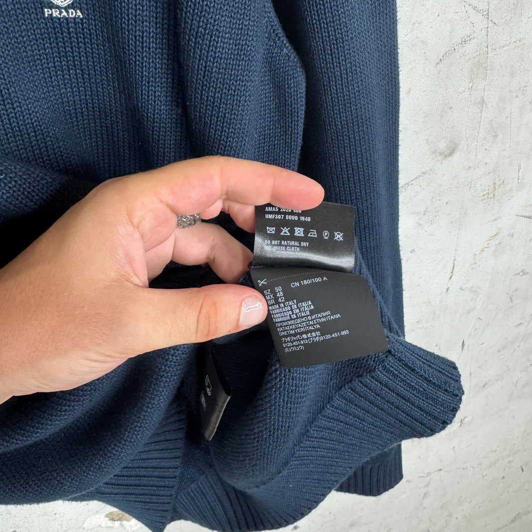 Prada Shield Crest Knit Sweater