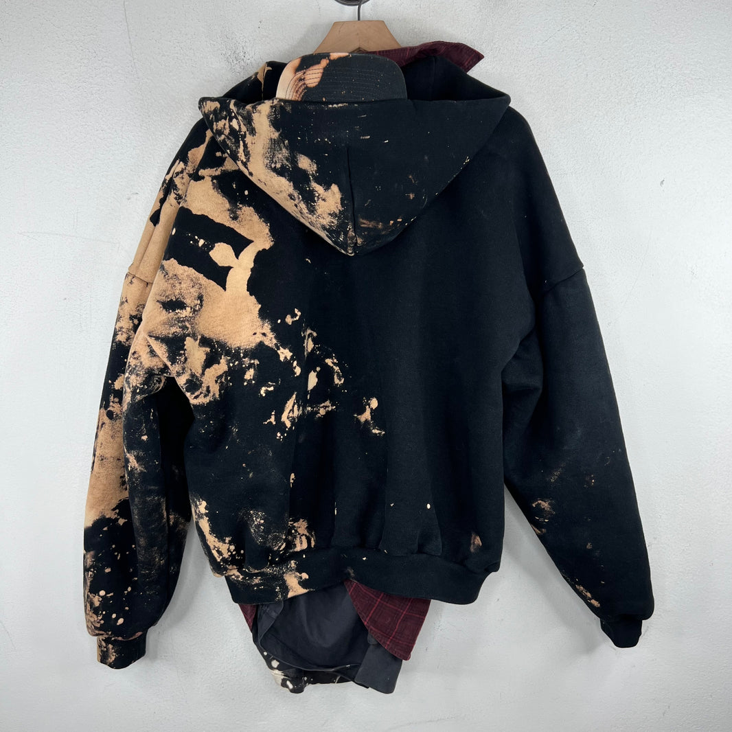 Balenciaga Bleached Unity Sports Icon Layered Hoodie