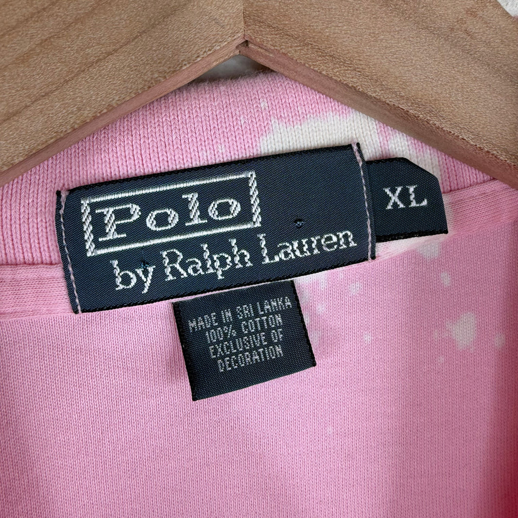 Ralph Lauren Pink Bleached Polo Shirt