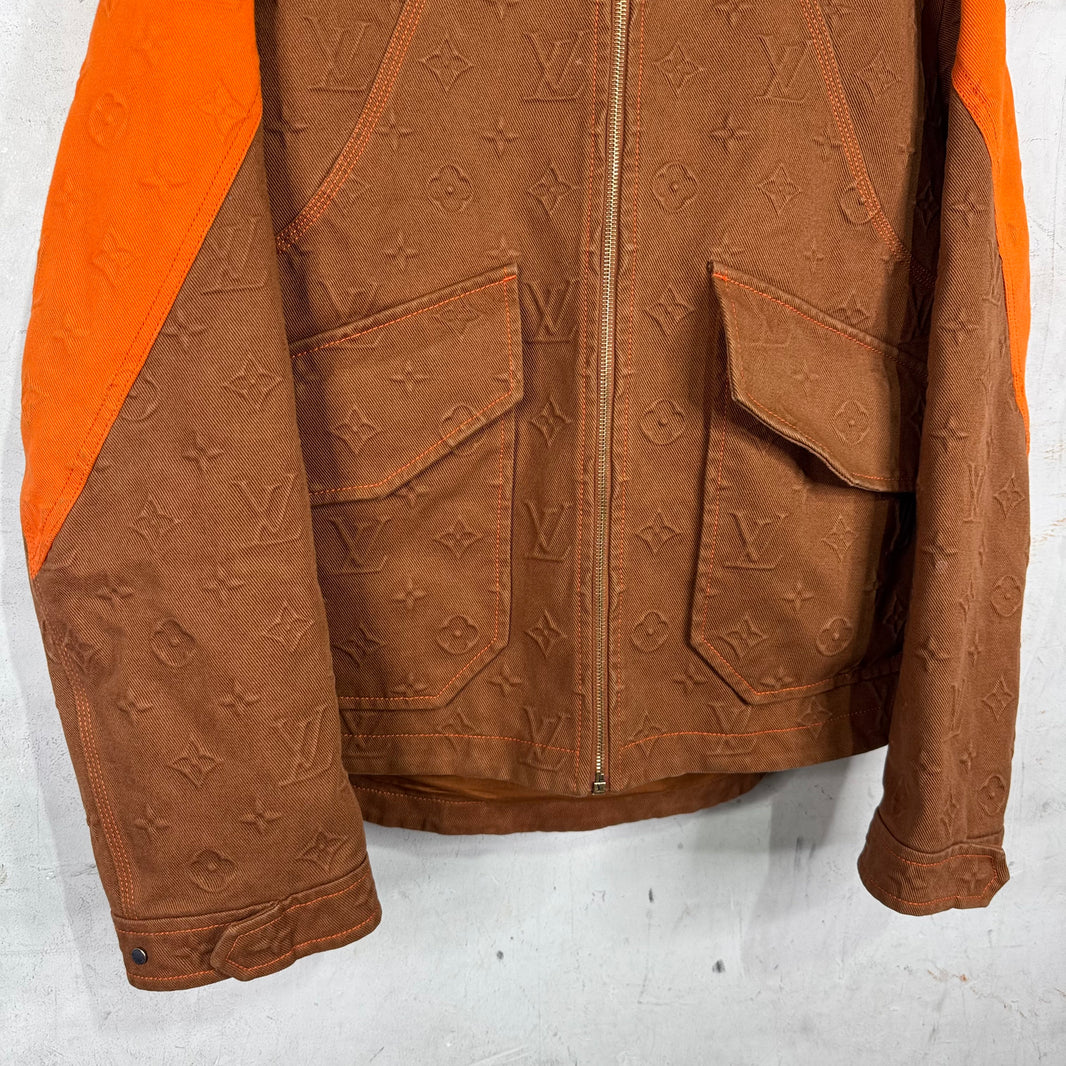 Louis Vuitton Orange Monogram Work Jacket